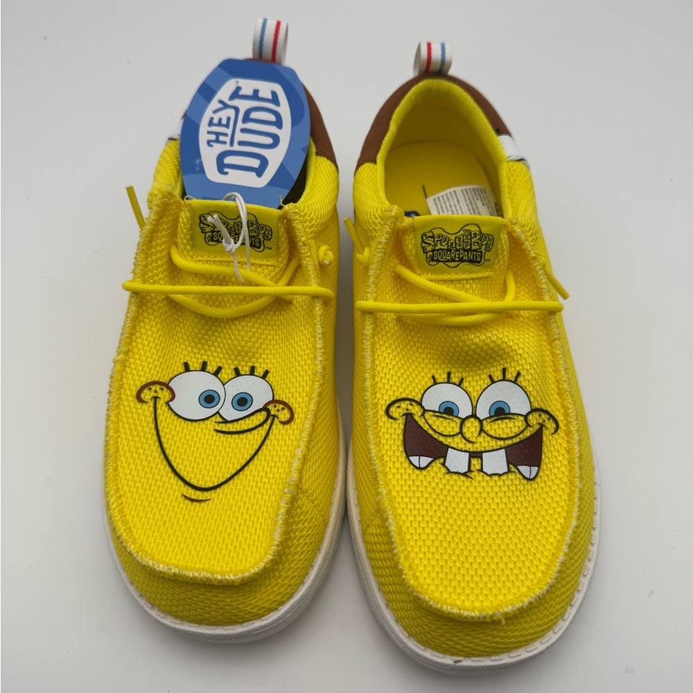 Hey Dude Women's  Wally Funk‎ Spongebob Brown/Yellow Shoes